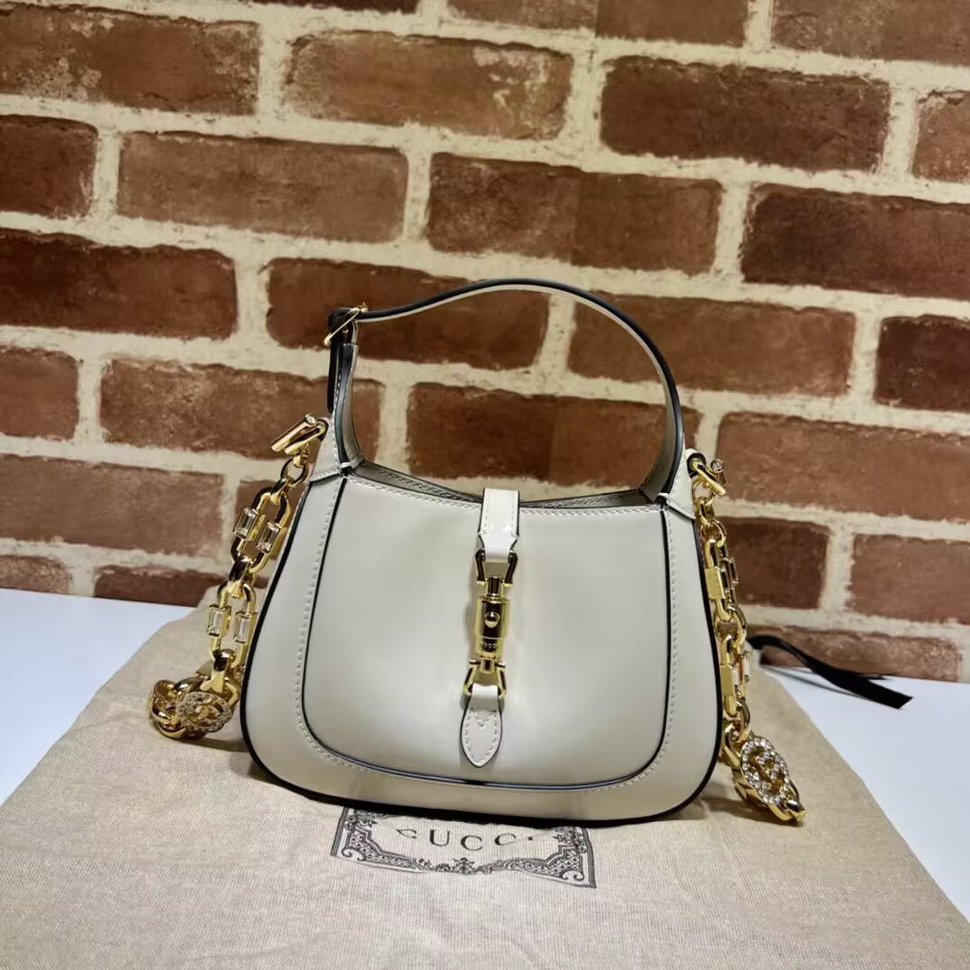Gvc*1 mini jackie 1961 patent leather shoulder bag 19x13x3cm