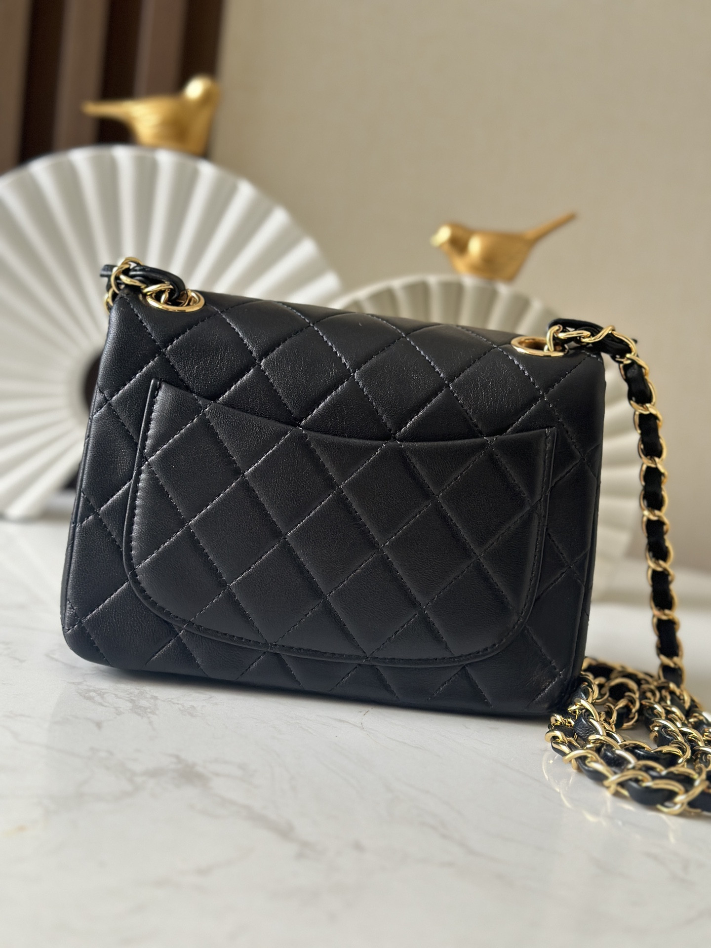 Ch**el Mini Square Flap Bag 17.5cm