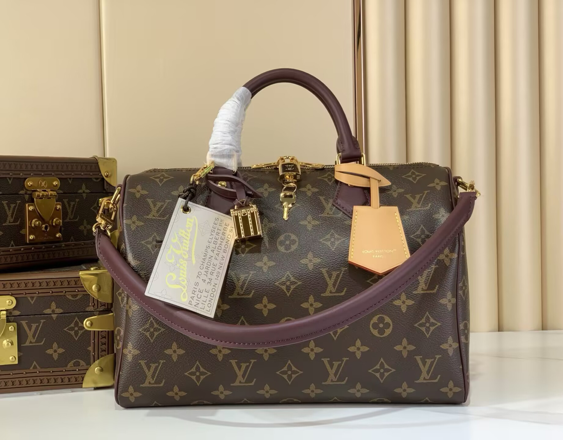 l0vis Vvtt0n speedy 30 soft celebration monogram handbag m28379 30x21x17cm