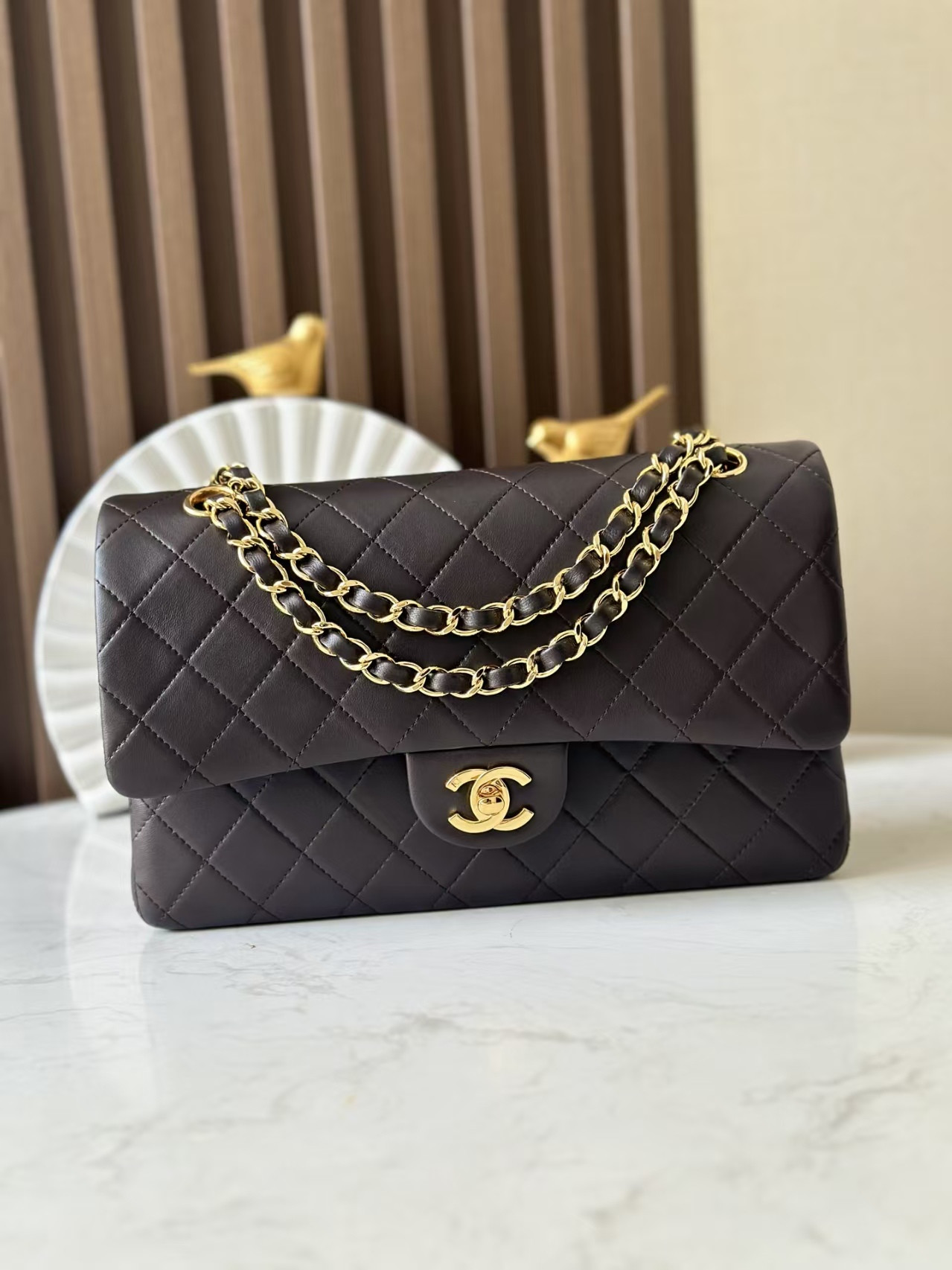 Ch**el Classic Flap Bag 15.5x25.5x6.5cm