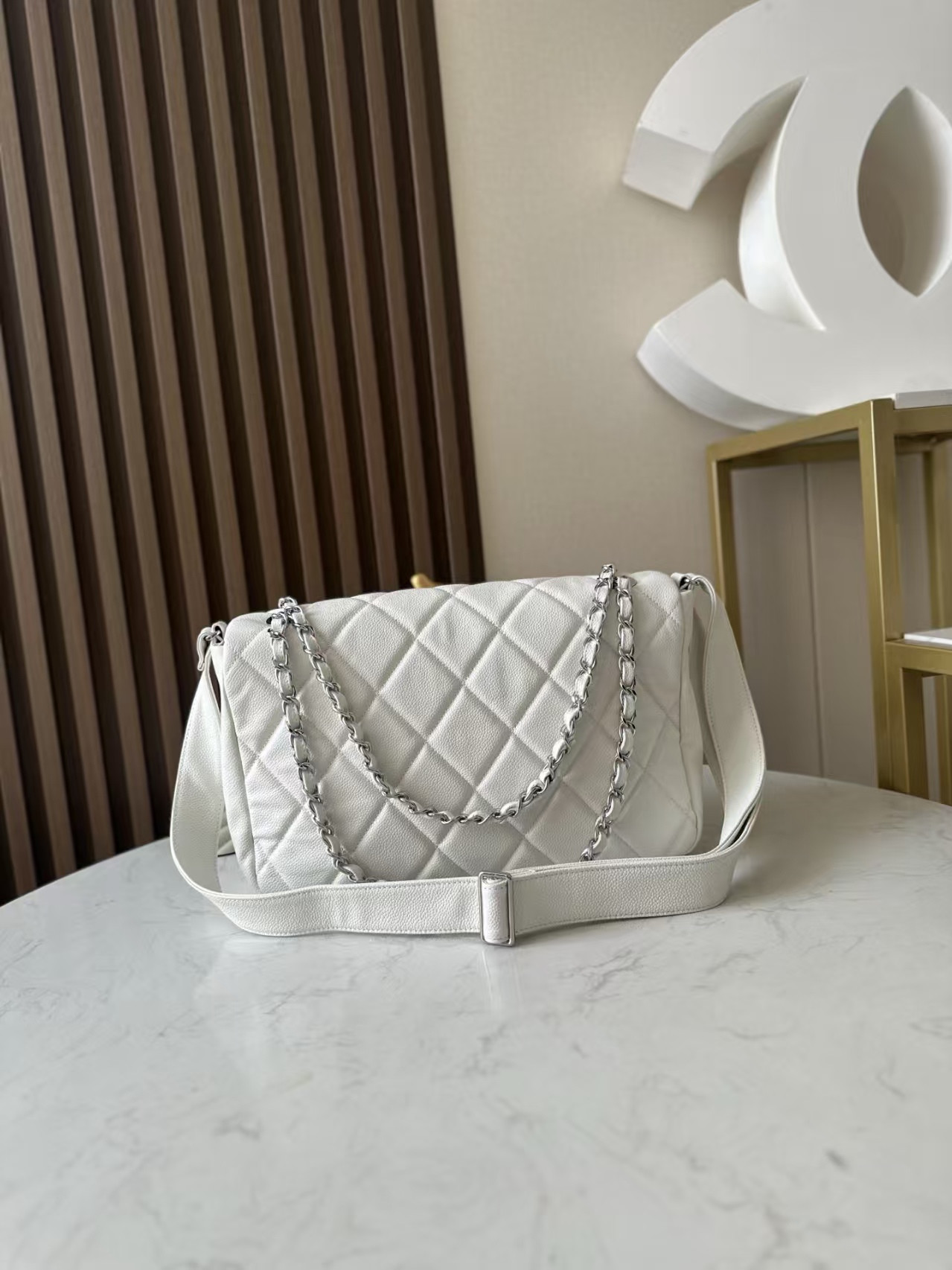 Ch**el Flap Bag AS3372 34x22x10cm