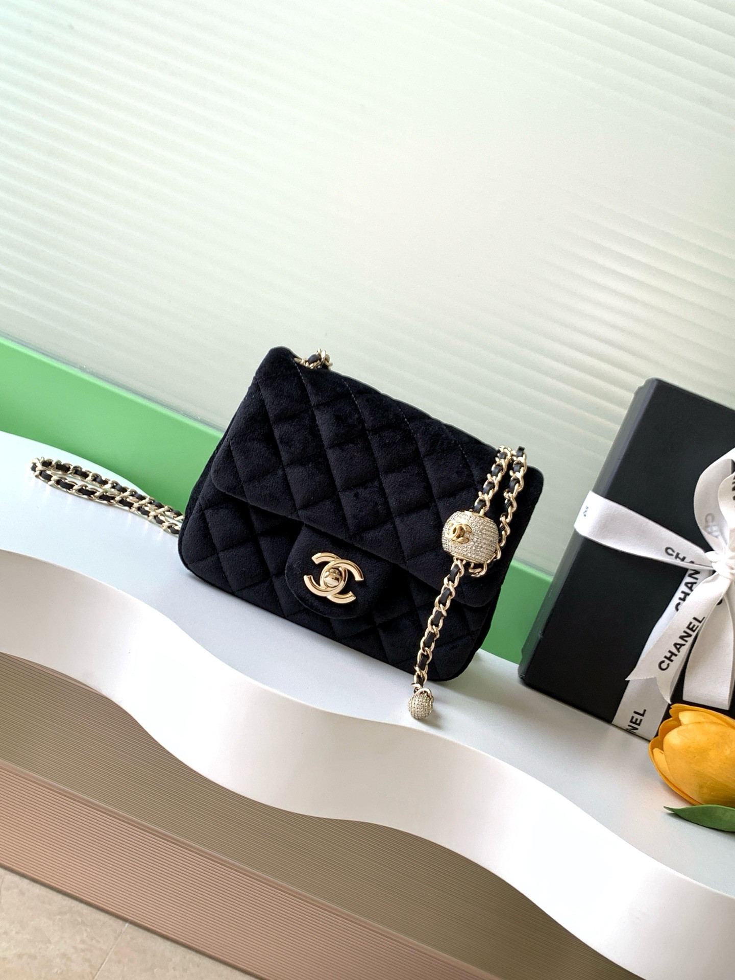 Ch**el MINI FLAP BAG 13x18x7cm