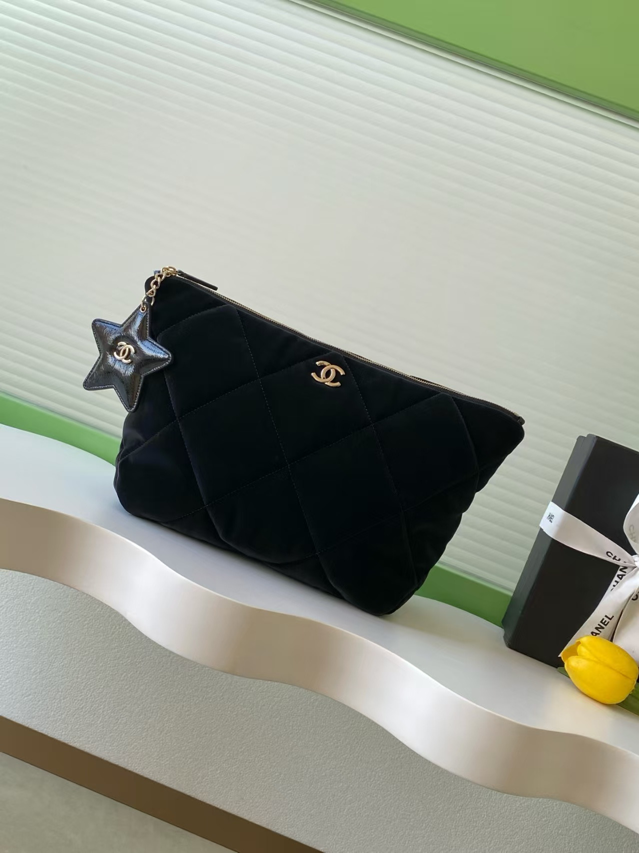 Ch**el Zipped Case 19.6x33x12cm