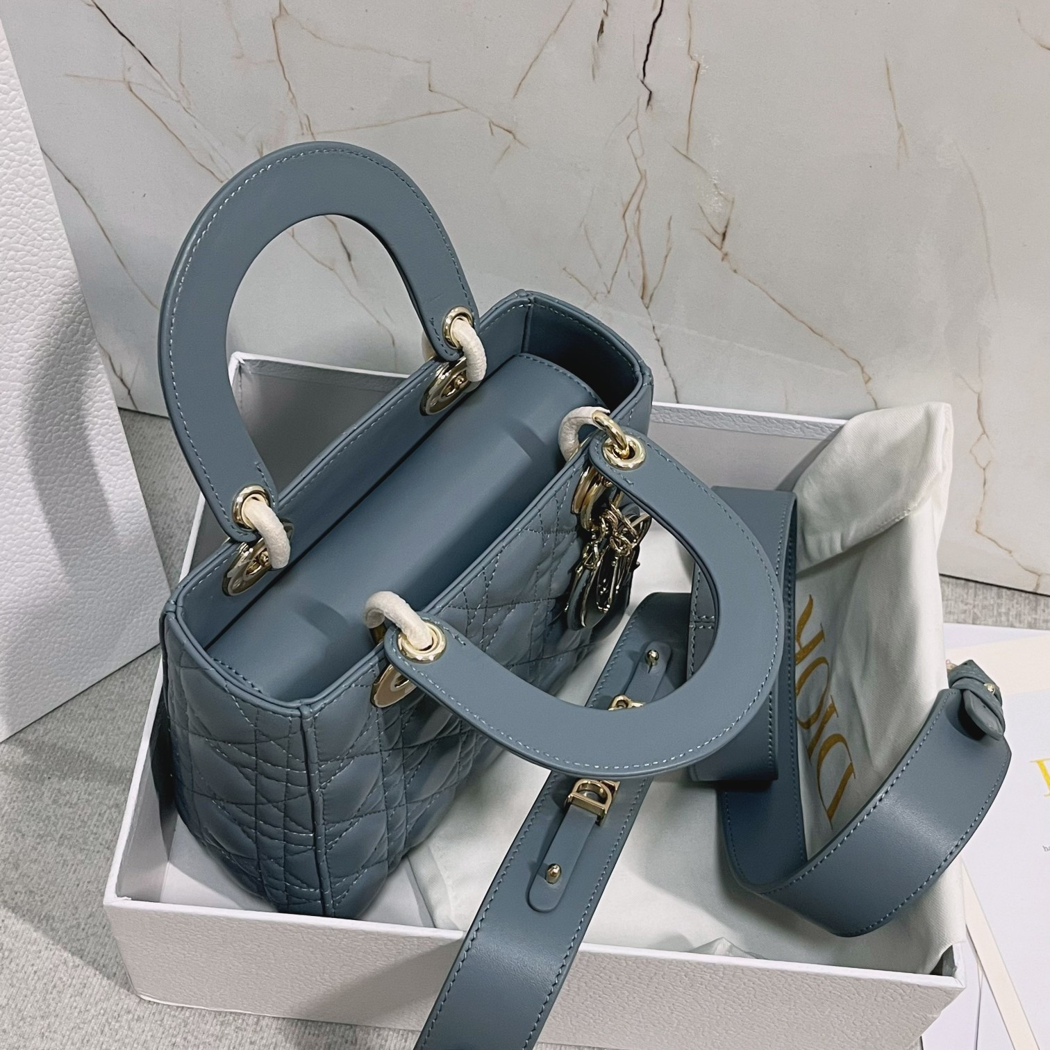 Small Lady D10r My ABCD10r Bag  Cloud Blue 8 x 6.5 x 3 inches