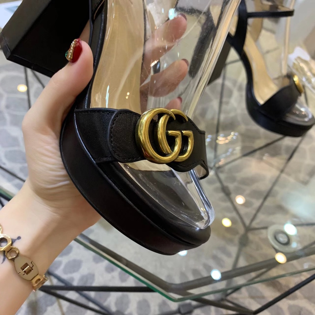 UA Gvc*1 LEATHER HIGH-HEEL SANDAL