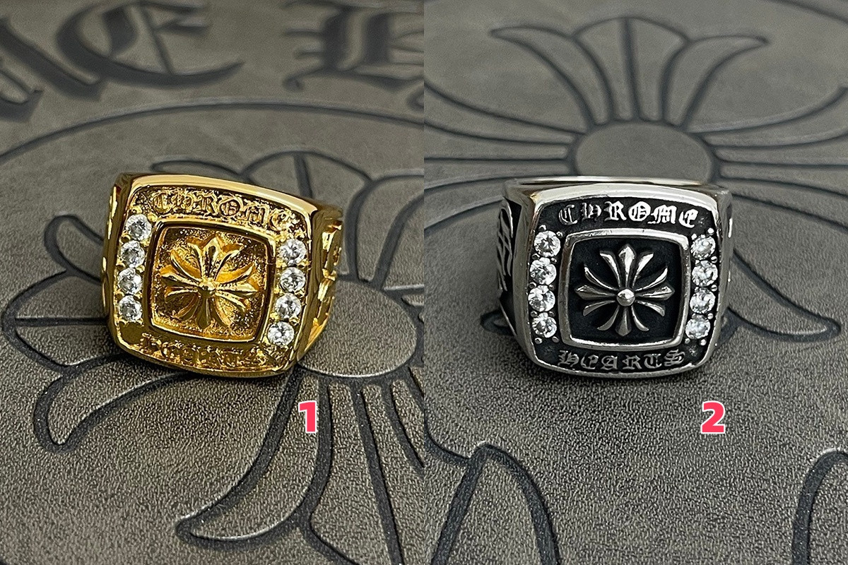 Ch*0me He**ts Men's Cross Ring