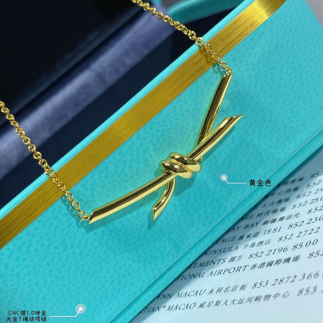 T*f*ny & co. t-knot necklace