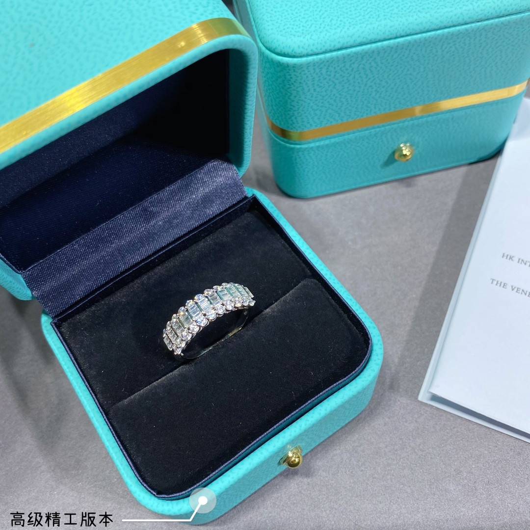 t*f*ny & co. triple-row D1am0nd eternity ring ag925