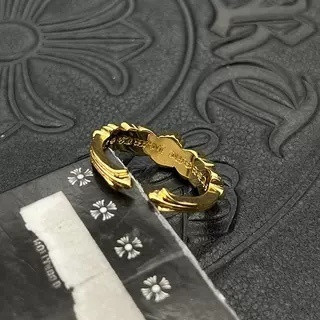 Ch*0me He**ts Open-ended Small Cross Ring