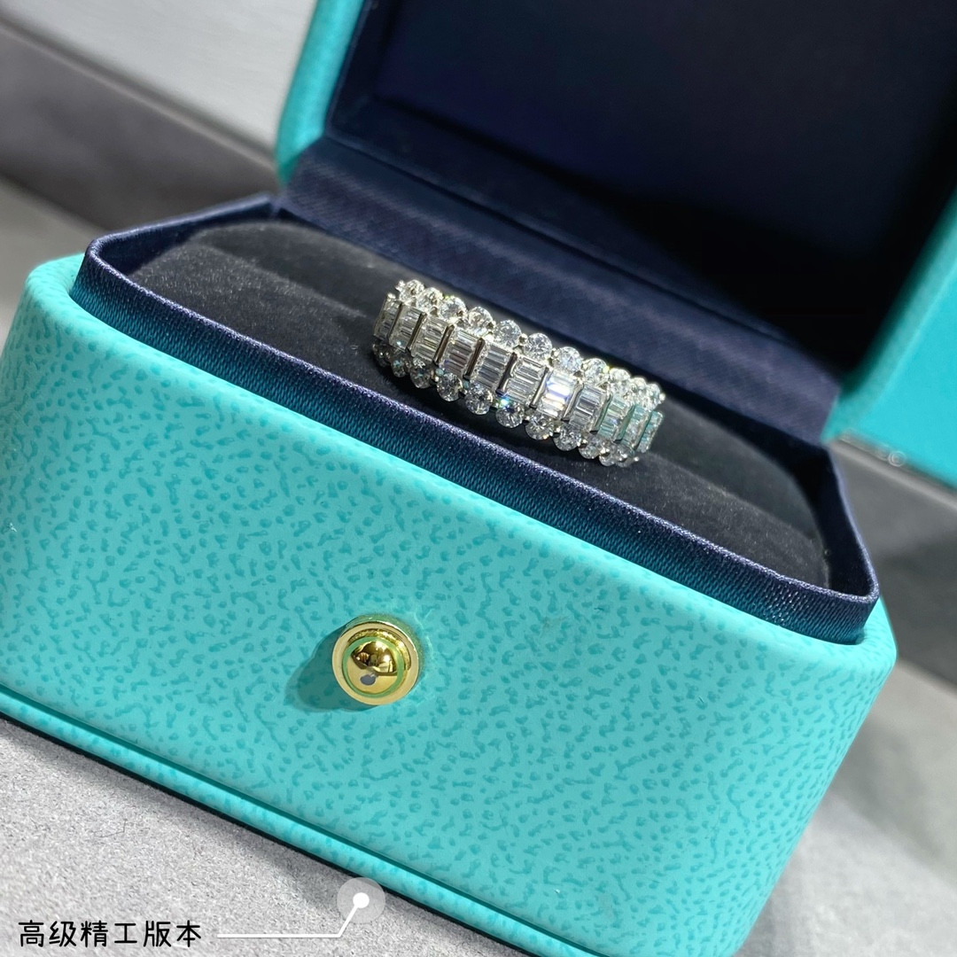 t*f*ny & co. triple-row D1am0nd eternity ring ag925