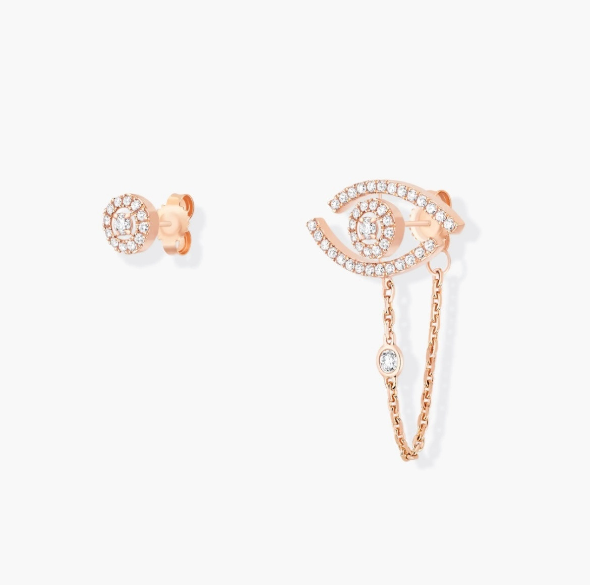 Mes1kaa "eye of the soul" full d1am0nd stud earrings