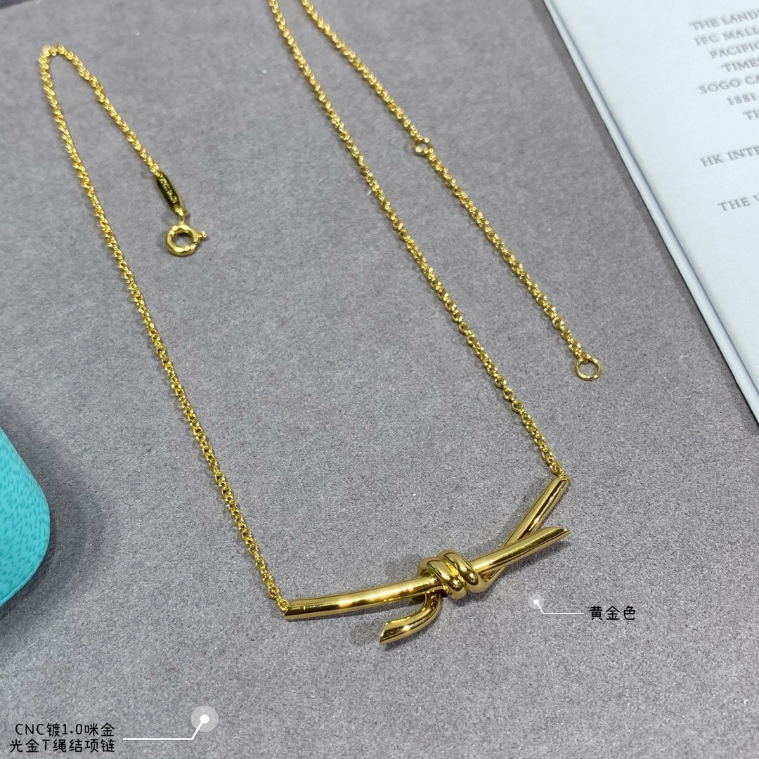 T*f*ny & co. t-knot necklace