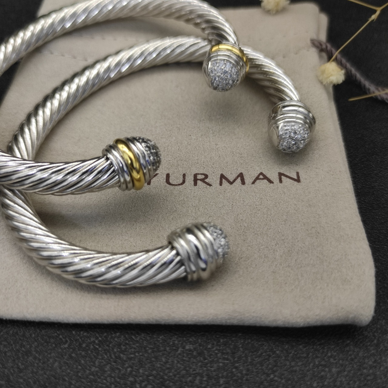 dau1d Yvrm*n 7mm wrap bracelet(wrist circumference 15-20cm)