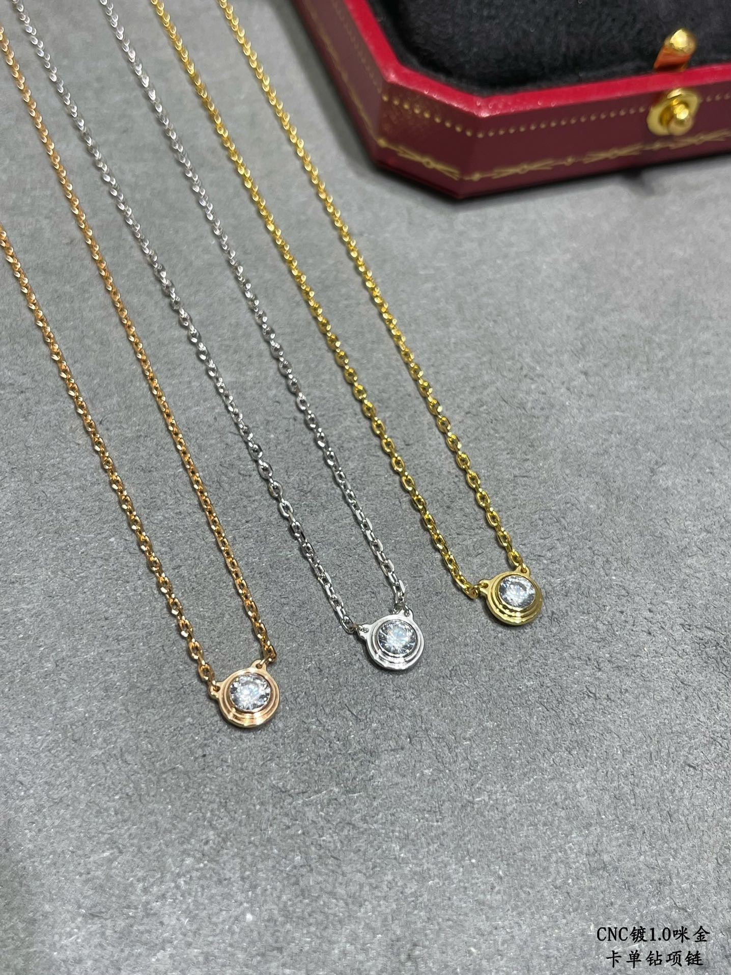Ca*t1er Single D1am0nd Necklace
