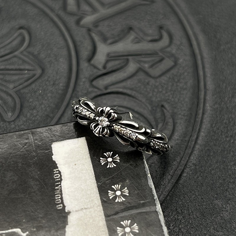 Ch*0me He**ts Open-ended Small Cross Ring