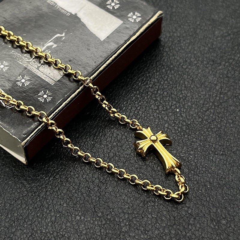 Ch*0me He**ts Cross Bracelet