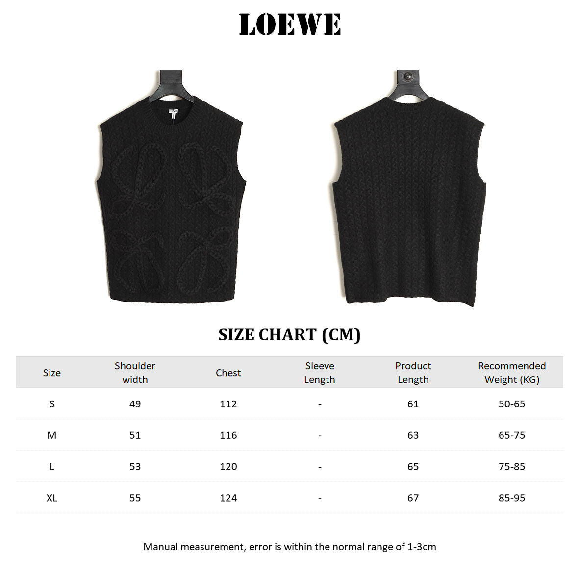 L0ew* Anagram Sweaters Vest