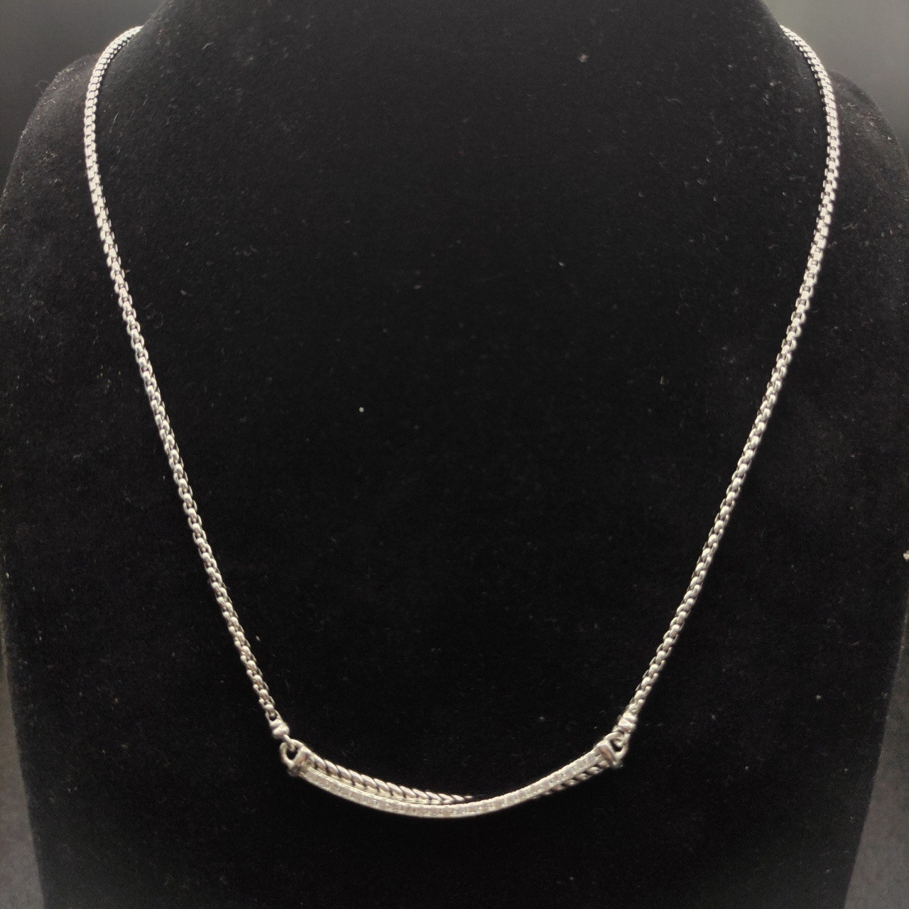 dau1d Yvrm*n smile necklace(chain length 45+5cm delay chain,chain thickness 2mm)