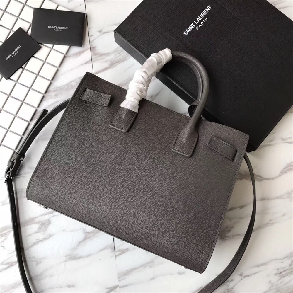 Y51 SAC DE JOUR BABY IN GRAINED LEATHER GREY