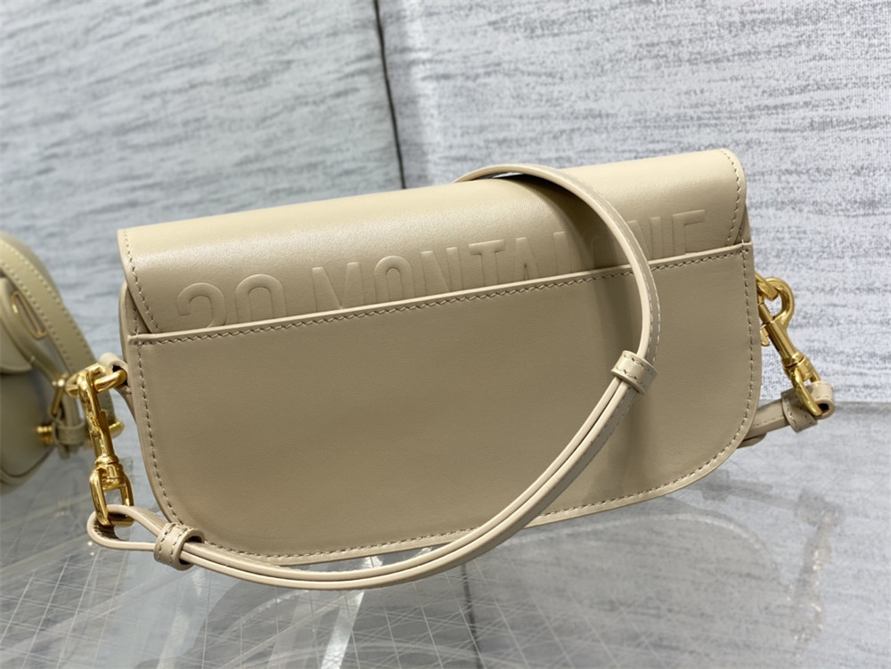 D10r BOBBY EAST-WEST BAG Sand-Colored Box Calfskin