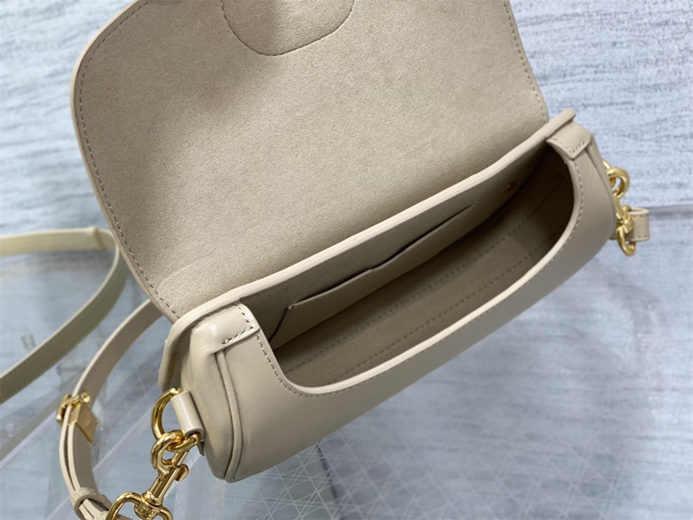 D10r BOBBY EAST-WEST BAG Sand-Colored Box Calfskin