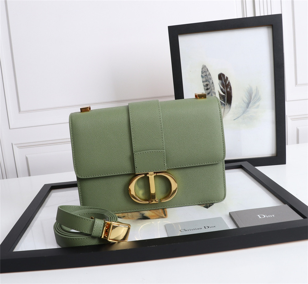 D10r 30 MONTAIGNE CHAIN BAG Grained Green