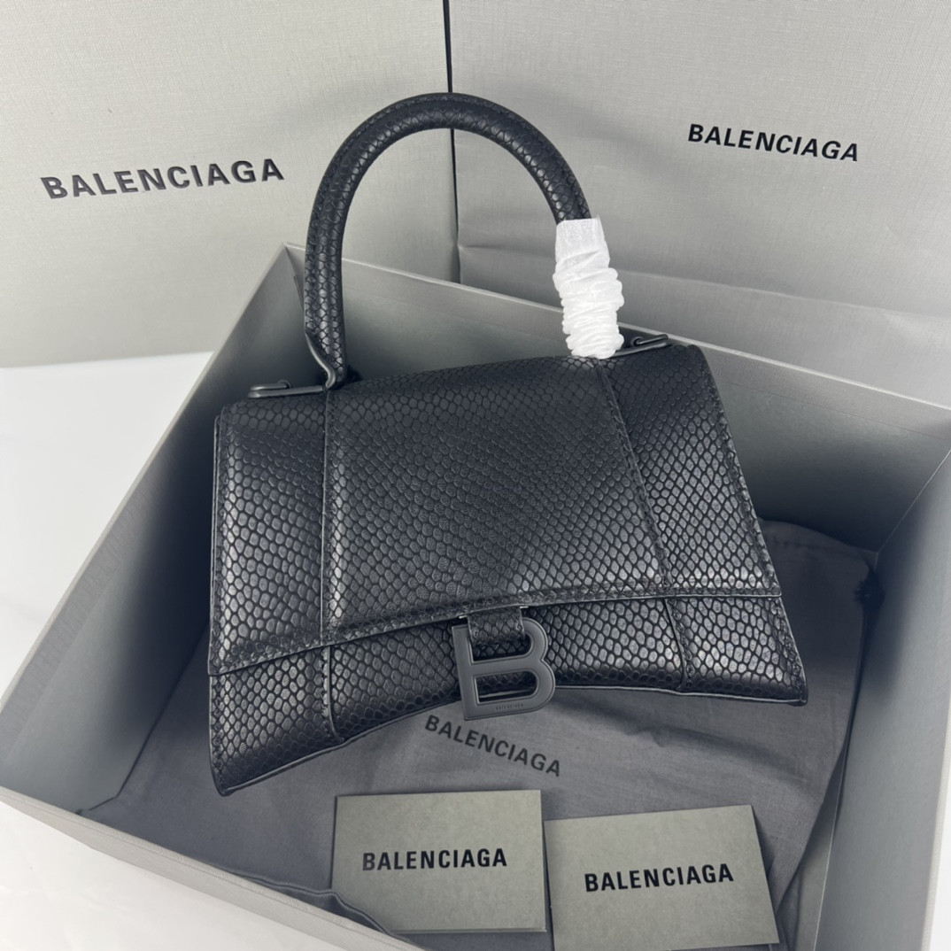 Ba1en*iaga WOMEN'S HOURGLASS SMALL HANDBAG L9 x H5,5 x W3,9 inch