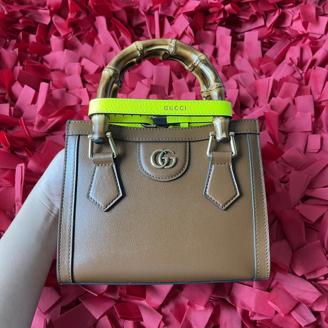 Gvc*1 DIANA MINI TOTE BAG Khaki 20W x 16H x 10D CM