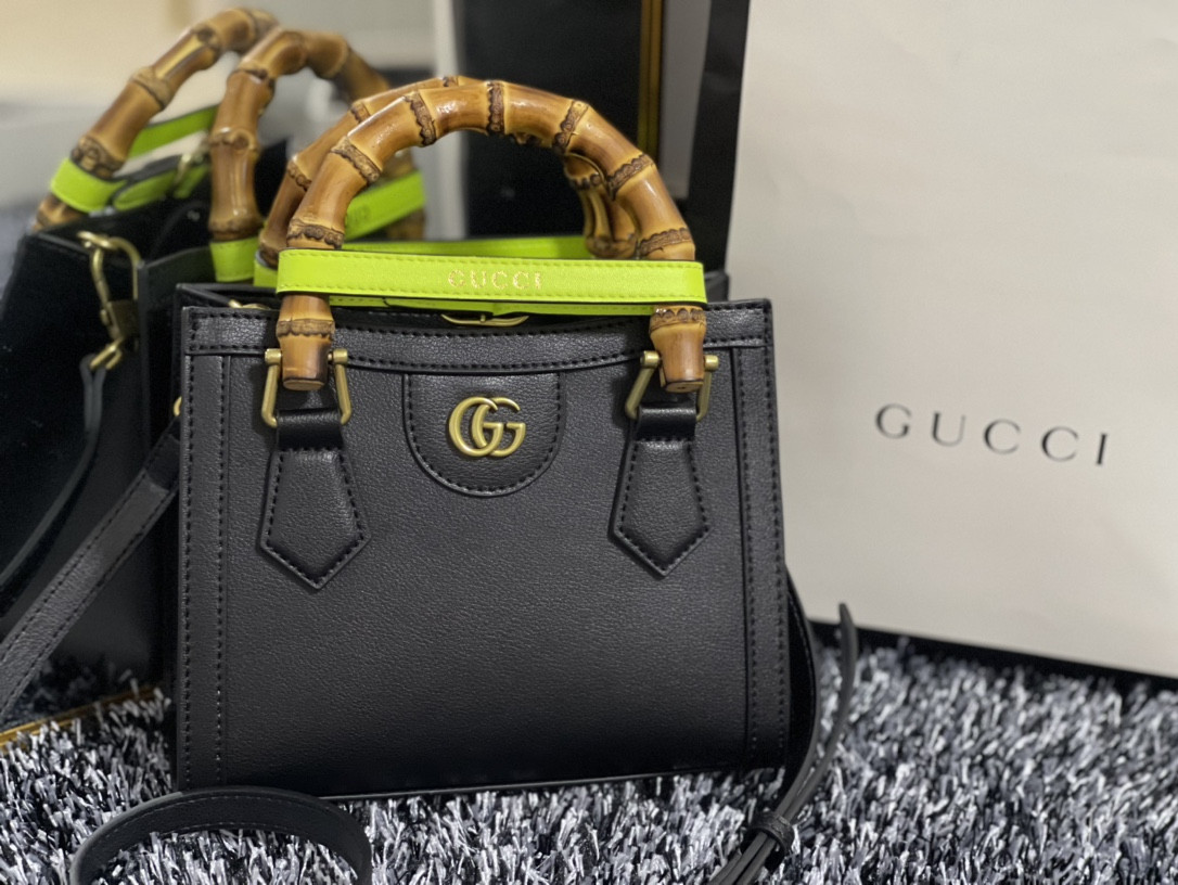 Gvc*1 DIANA MINI TOTE BAG Black 20W x 16H x 10D CM