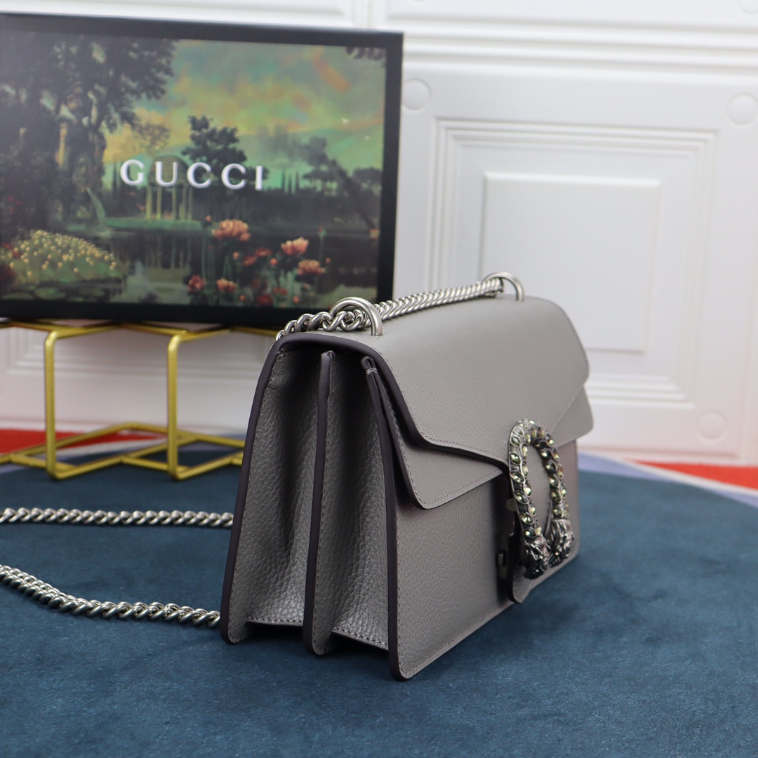 Gvc*1 DIONYSUS SMALL SHOULDER BAG GRAY 28x18x9cm
