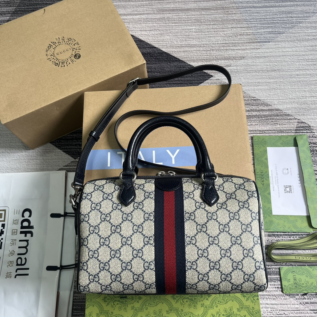 Gvc*1 OPHIDIA GG MINI TOP HANDLE BAG 8.4"W x 5.5"H x 4.5"D