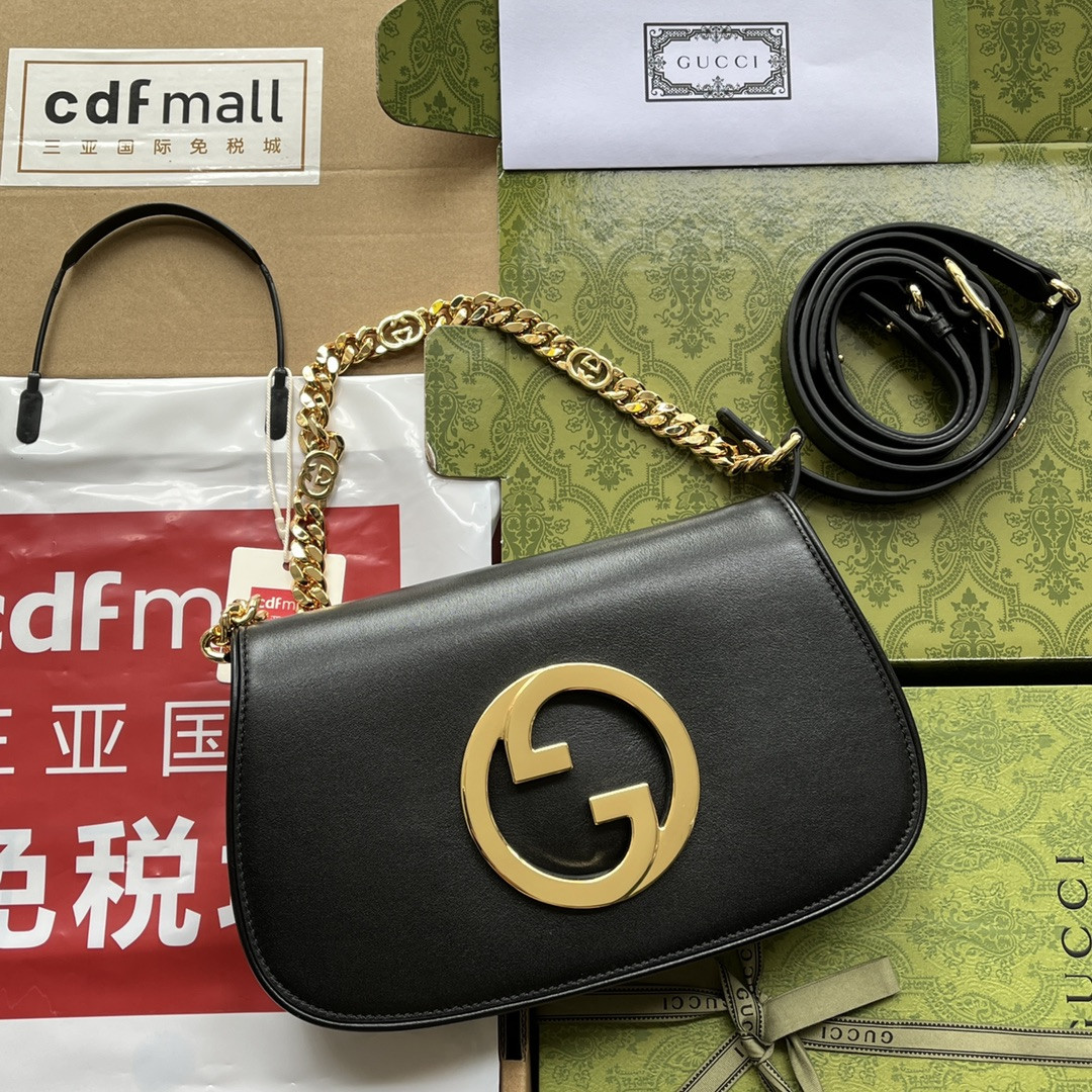 Gvc*1 BLONDIE SHOULDER BAG BLACK 11"W x 6.3"H x 1.6"D