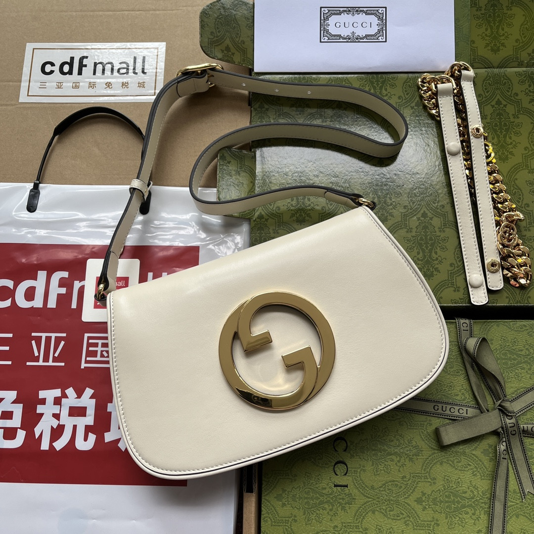 Gvc*1 BLONDIE SHOULDER BAG WHITE 11"W x 6.3"H x 1.6"D