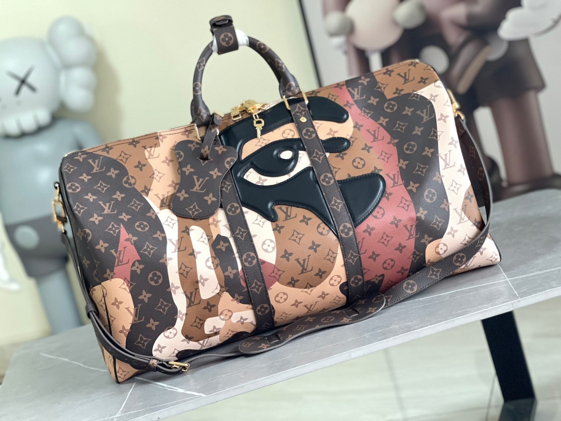 LV Virgil Abloh Basketball Keepall 55 M35577