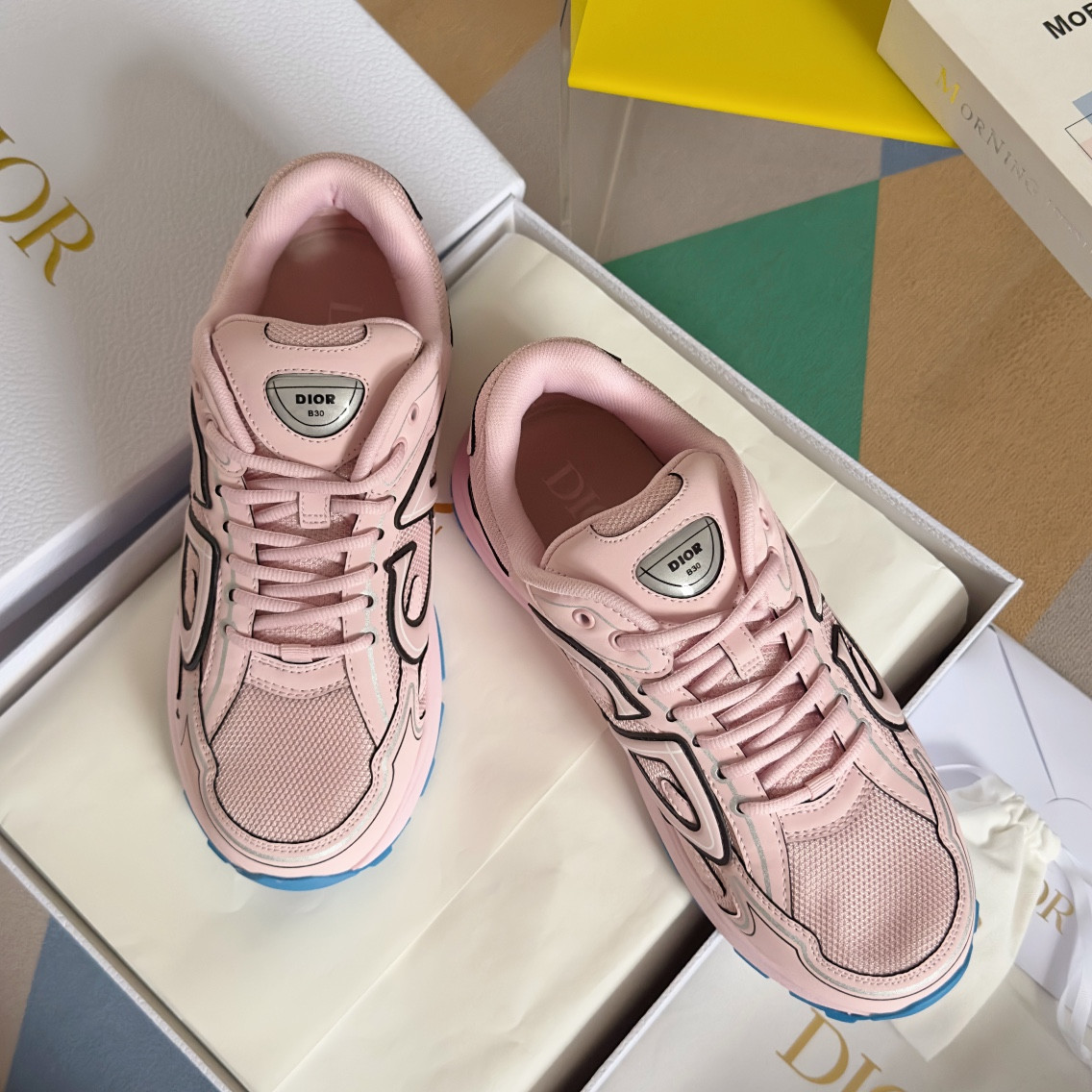 UA D10r B30 Sneaker Pale Pink Mesh and Technical Fabric