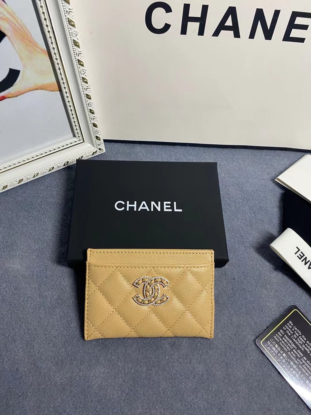 Ch**el CARD HOLDER 11.2×7.5×0.5cm