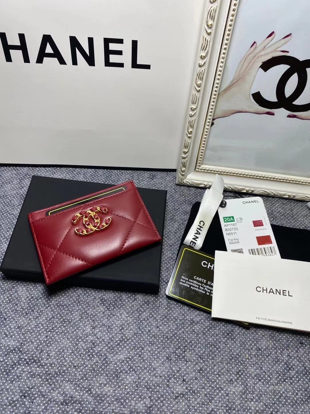 Ch**el CARD HOLDER 11.2×7.5×0.5cm
