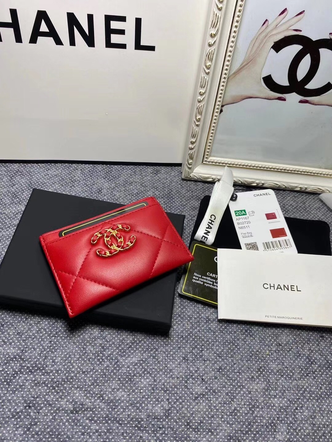 Ch**el CARD HOLDER 11.2×7.5×0.5cm