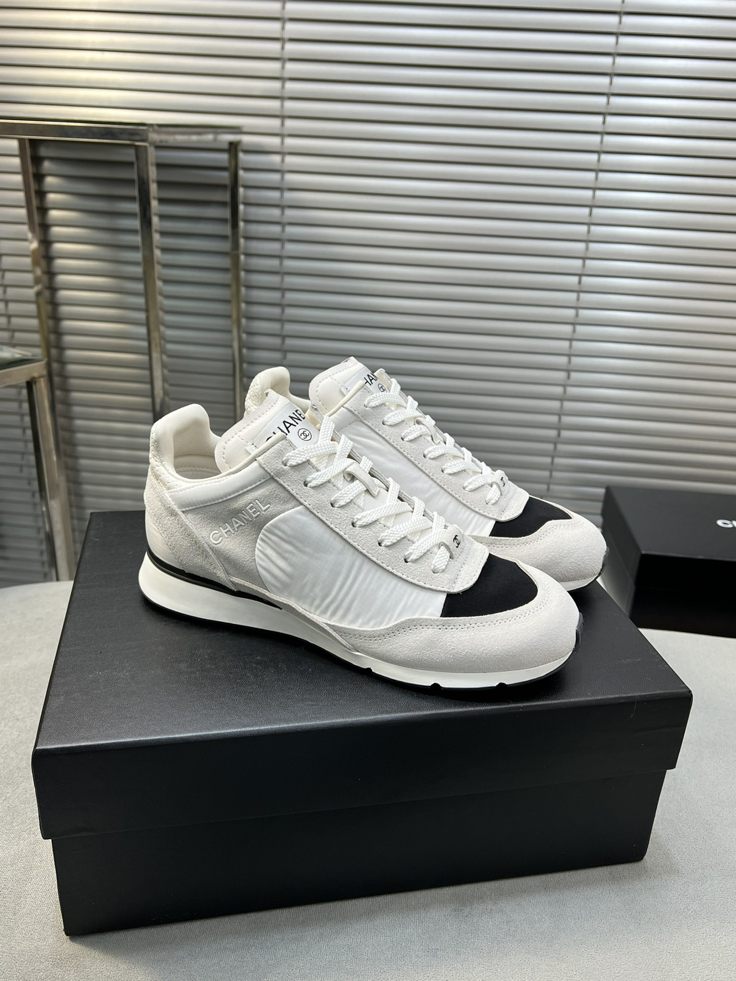 UA Ch**el SNEAKERS Fabric, Suede Kidskin & Suede Calfskin