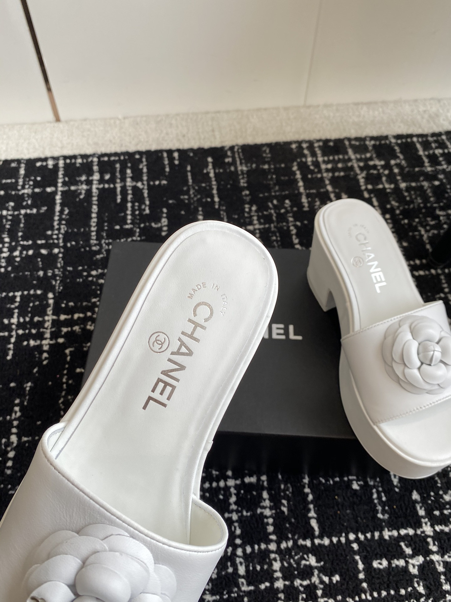 UA Ch**el MULES Platform Heels