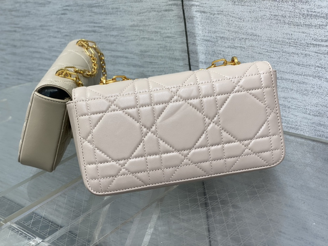 D10r Mini D10r Ange Bag Pink Macrocannage Calfskin 20 x 12 x 5 cm