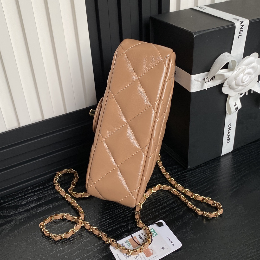 Ch**el MINI FLAP BAG WITH TOP HANDLE 14×19×8.5cm