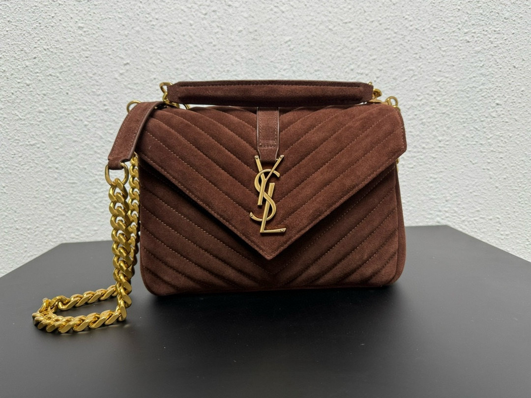 Y51 LOULOU QUILTED SUEDE 23x17x9cm