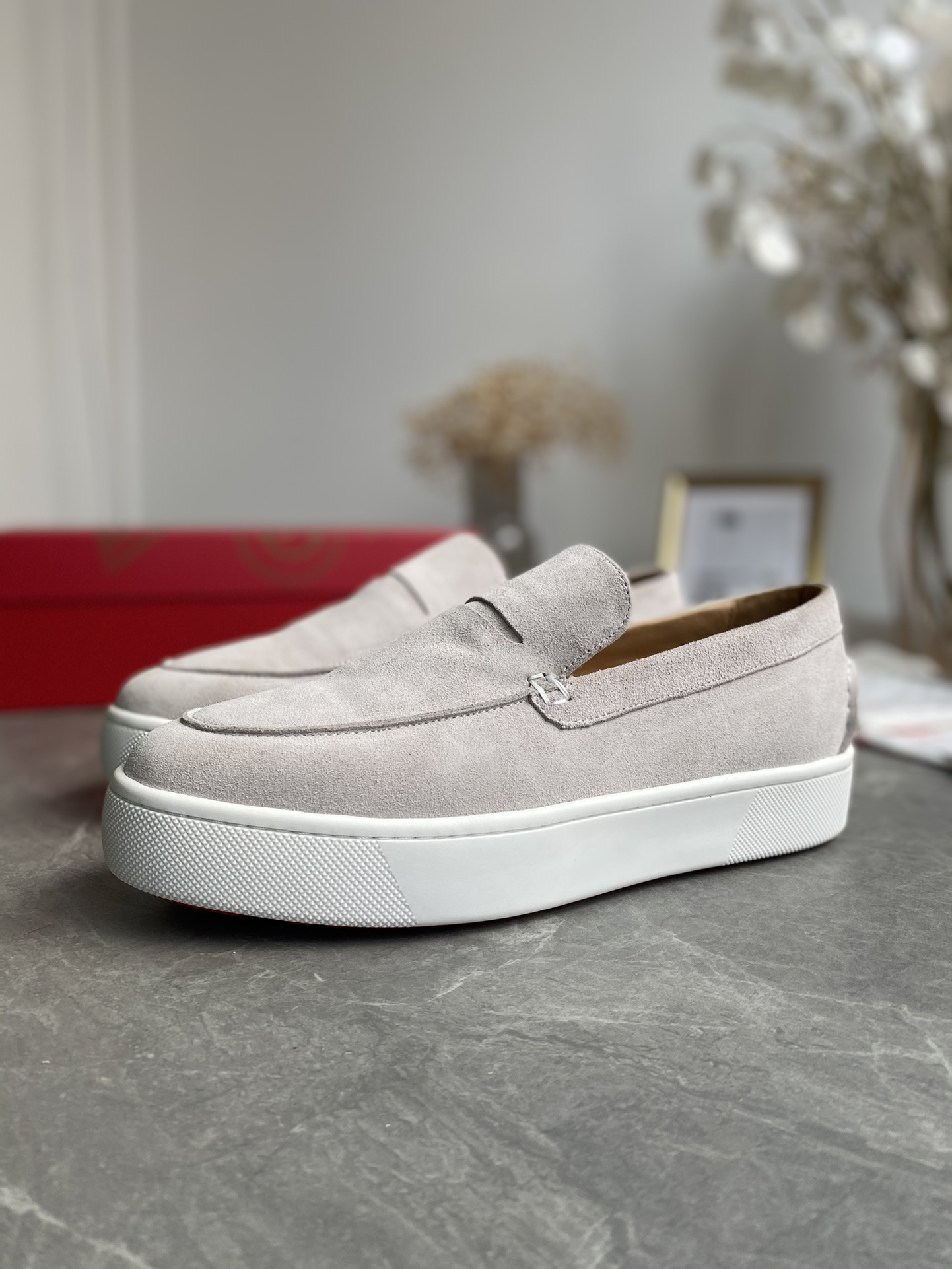 UA Chr1st1an Louboutin thick-soled loafers
