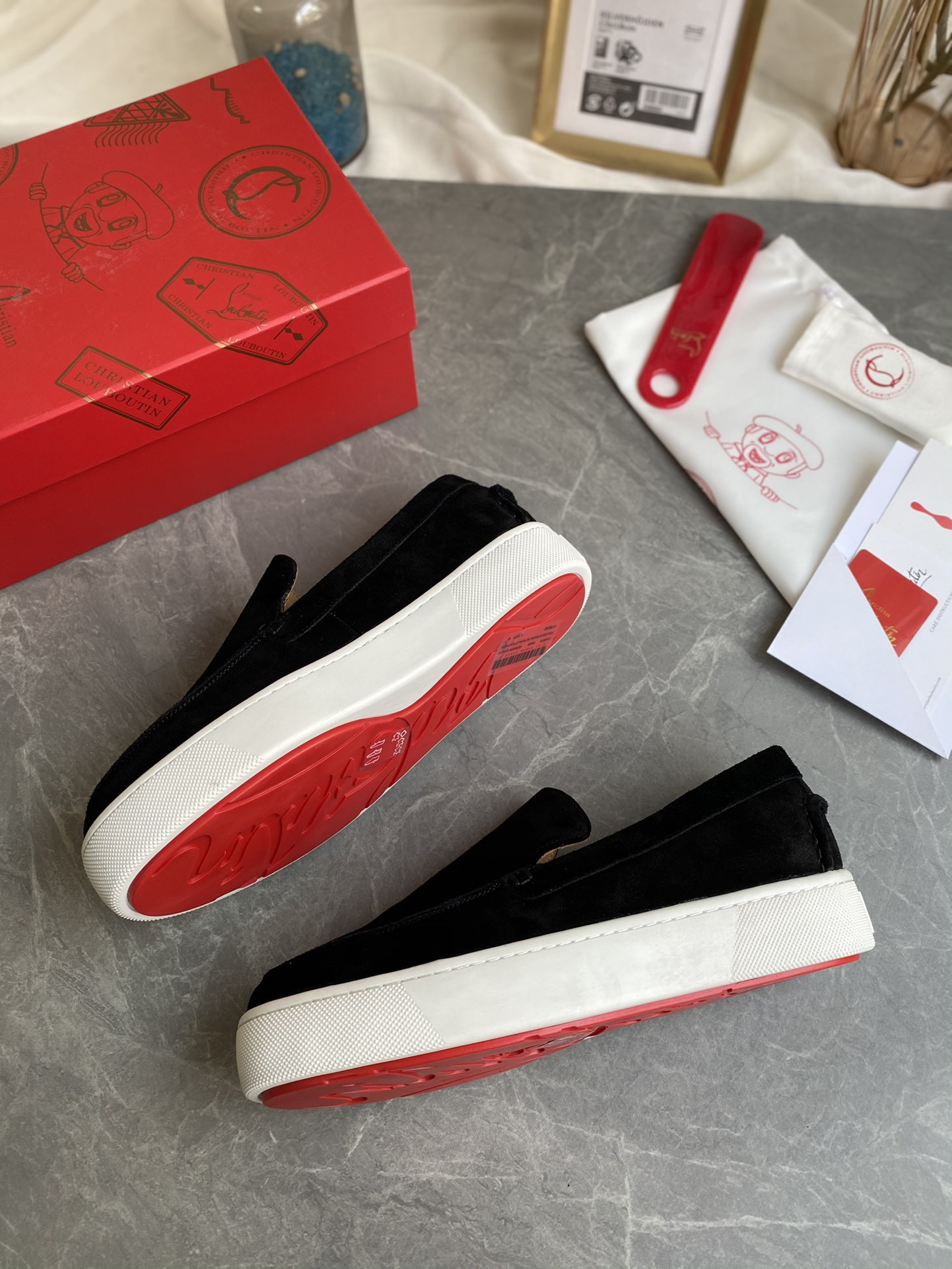 UA Chr1st1an Louboutin thick-soled loafers