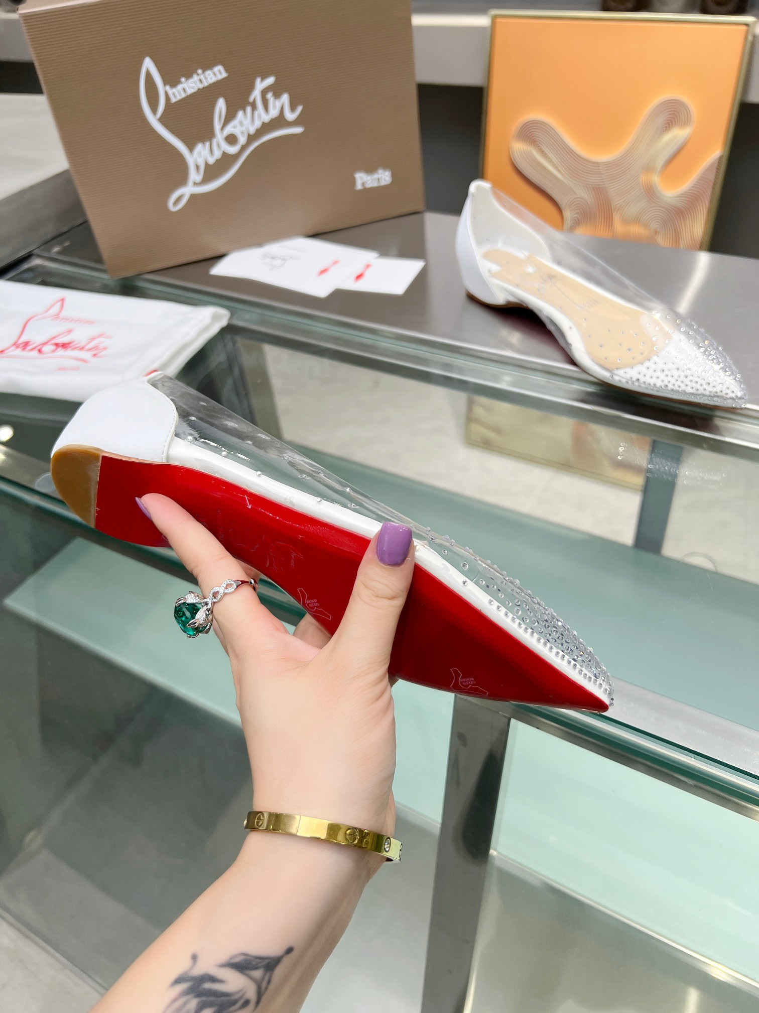 ua chr1st1an louboutin cl red-botT0m shoes