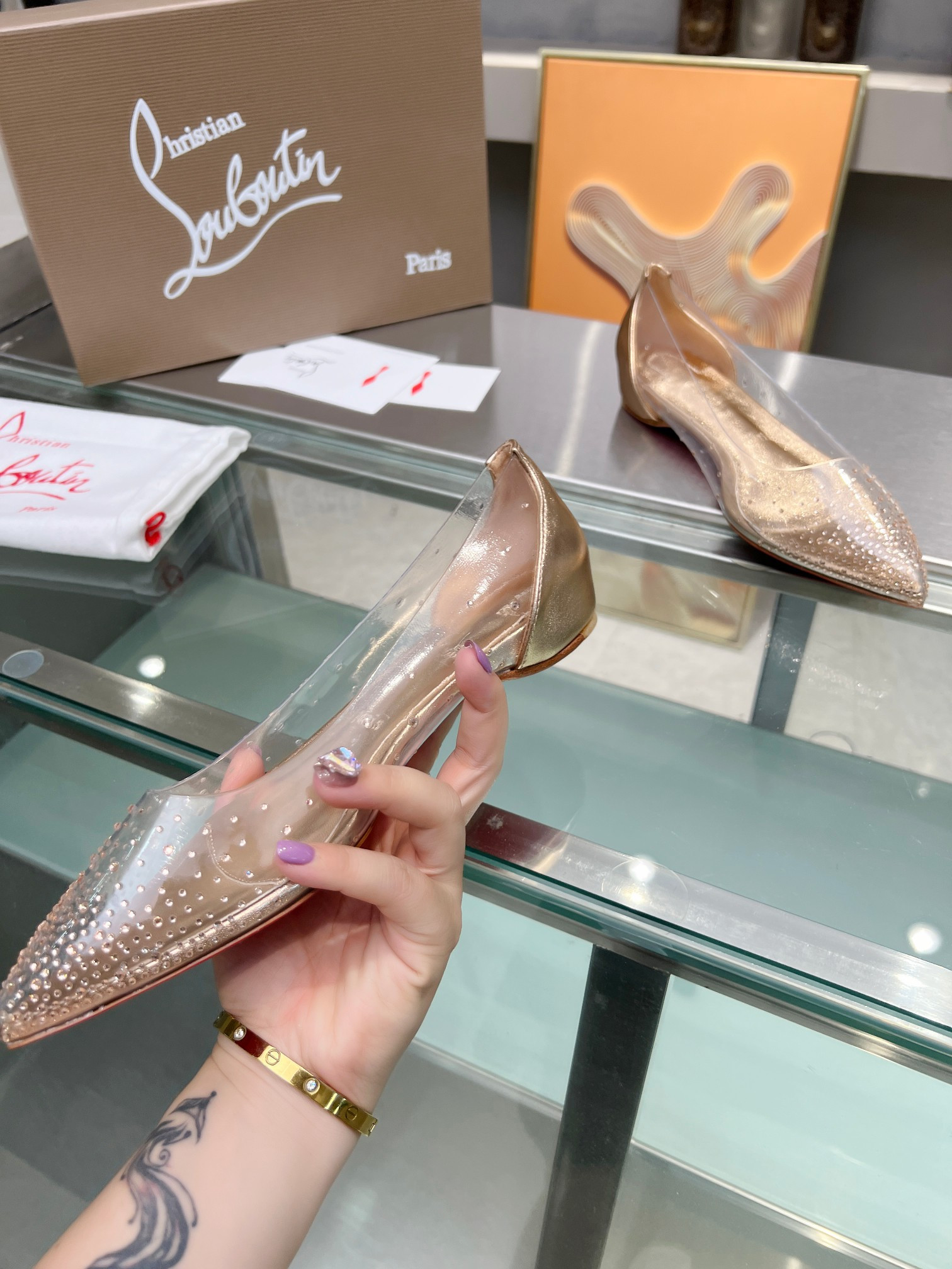 ua chr1st1an louboutin cl red-botT0m shoes