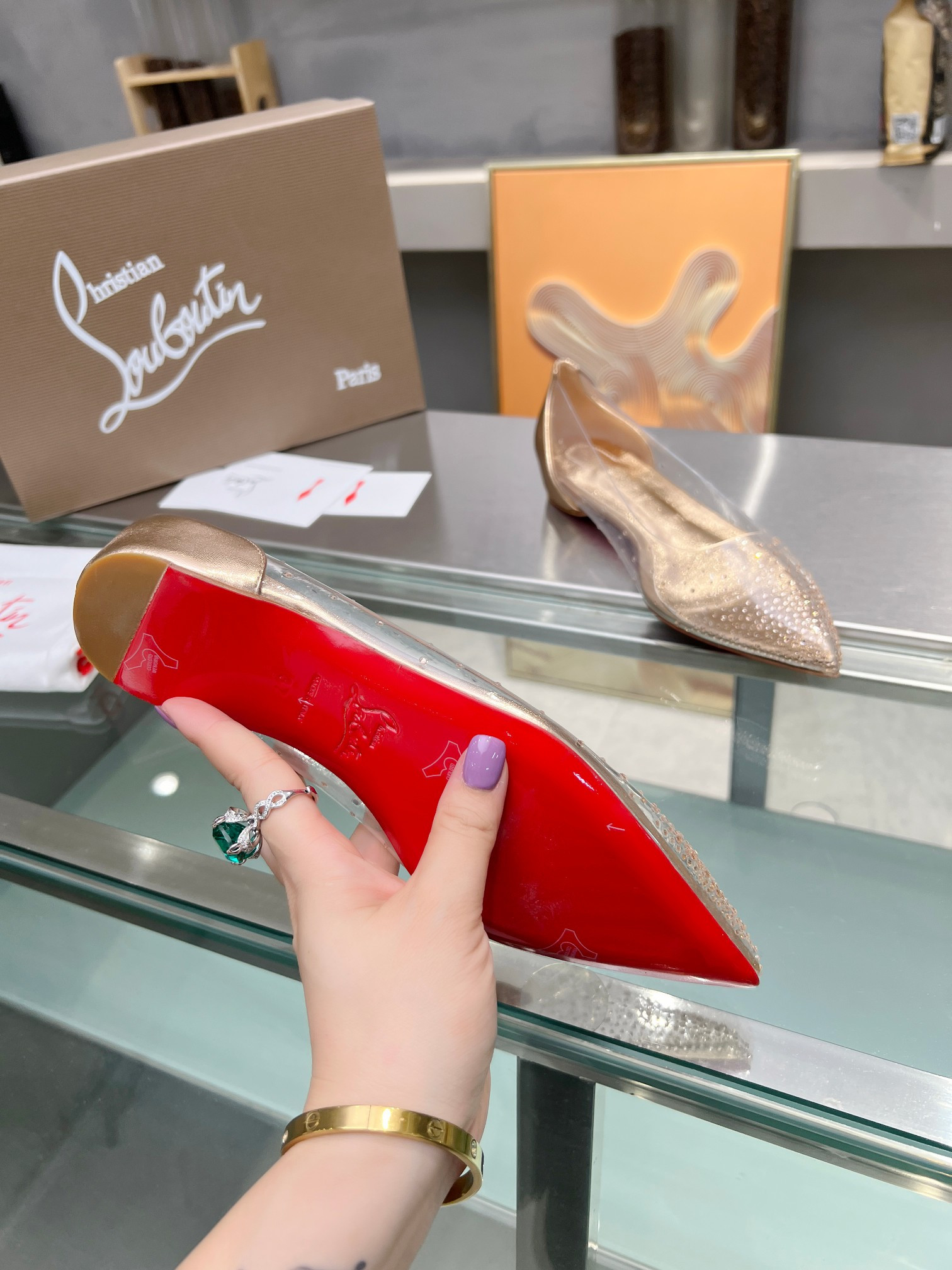ua chr1st1an louboutin cl red-botT0m shoes