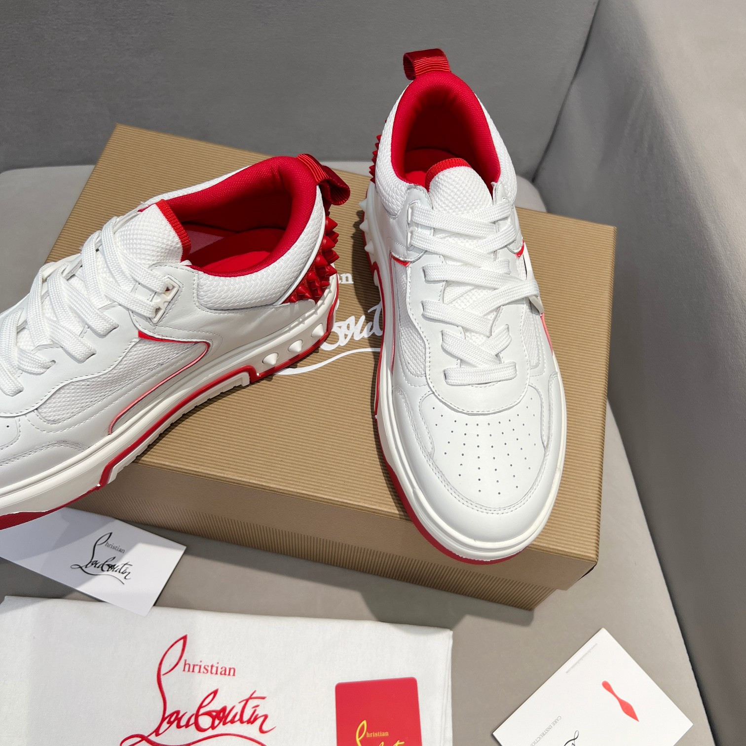 UA Chr1st1an Louboutin 2024 [New]ASTROLOUBI Unisex Thick-Soled Sneakers
