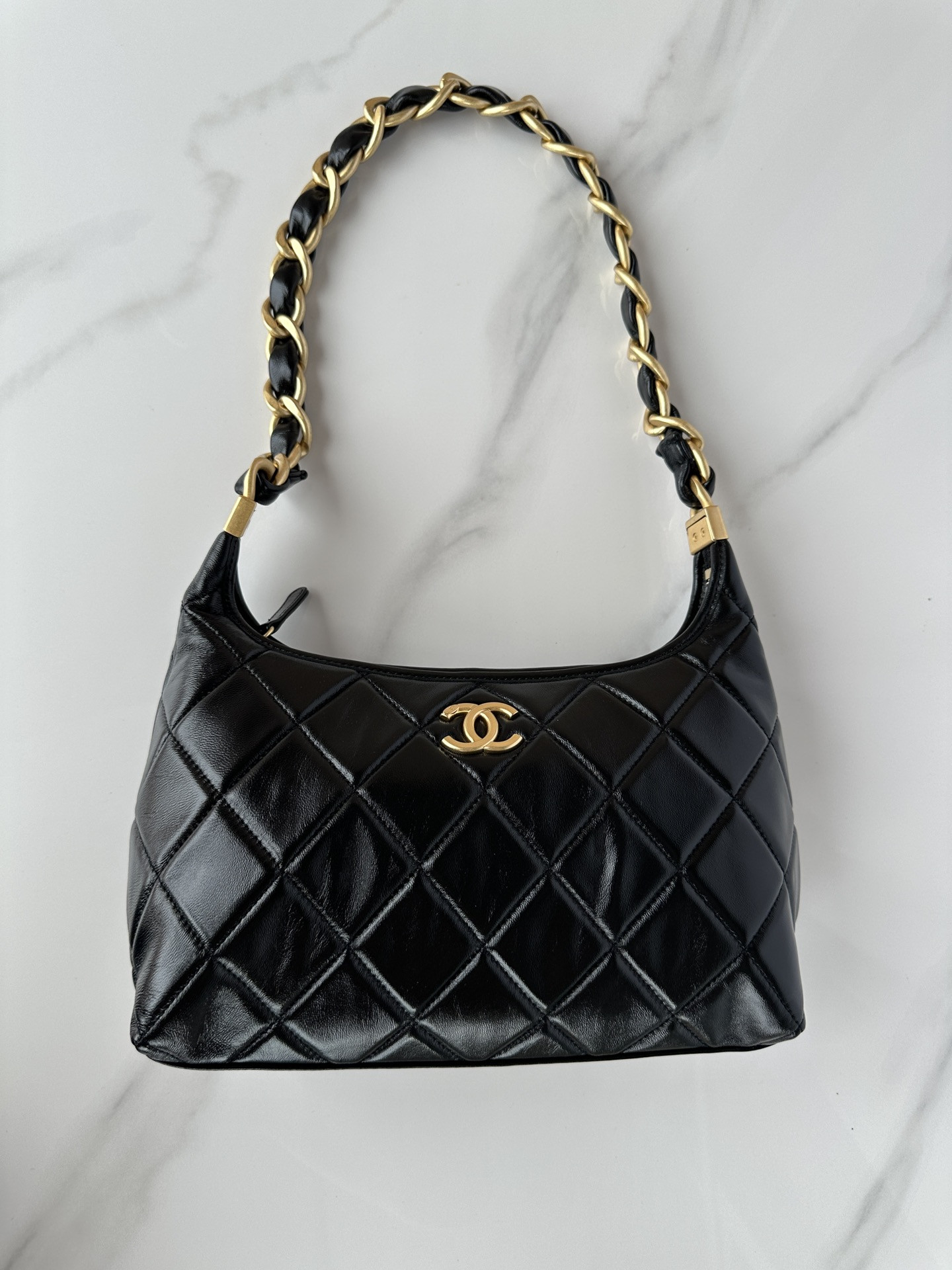 Ch**el Hobo Handbag 30×35×9cm
